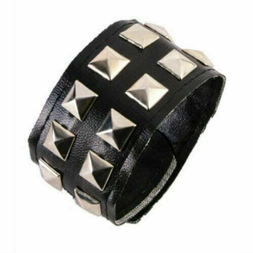 New Studded Punk Heavy Metal 80's Wristband 25184 markystore