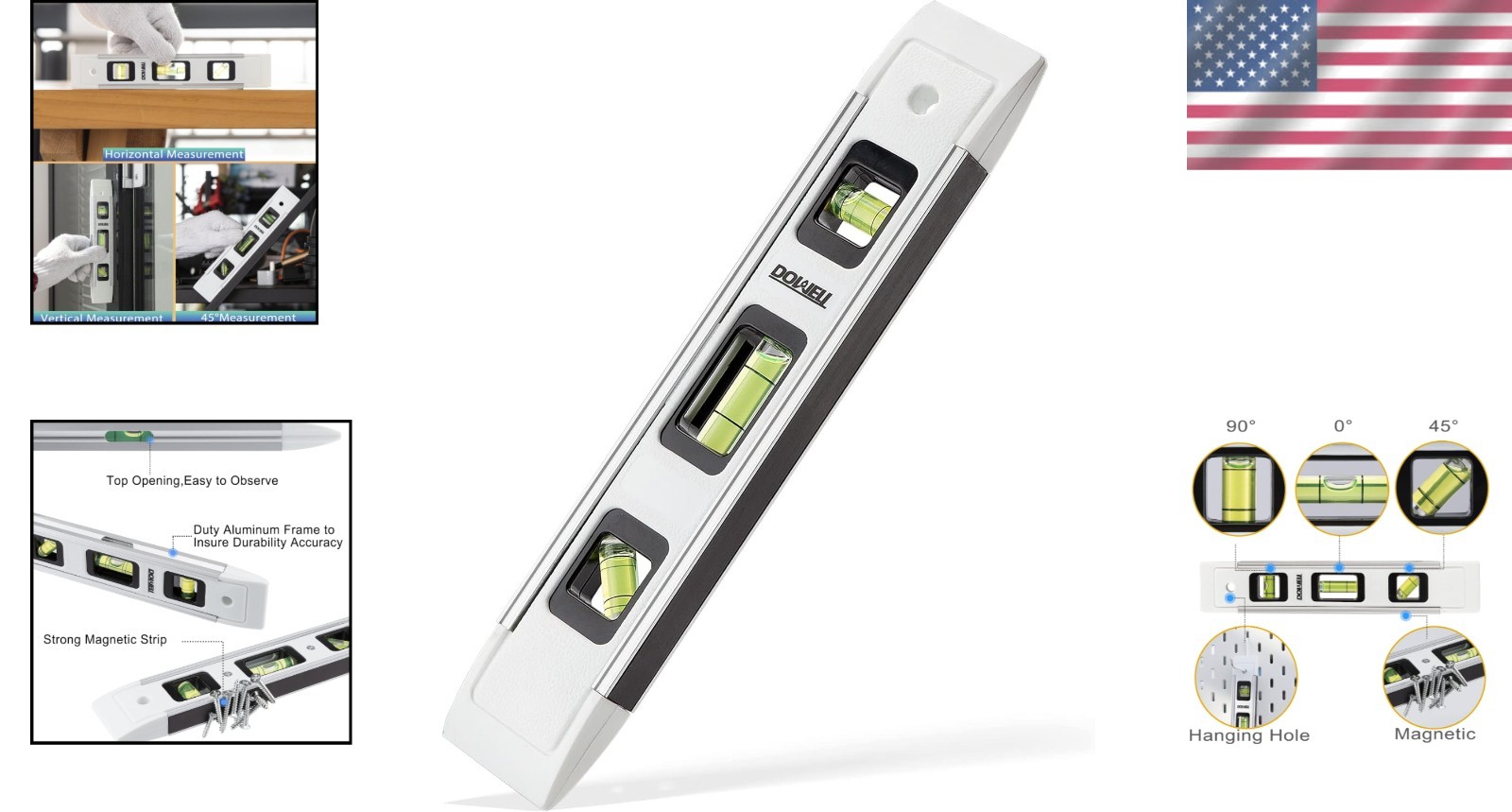 Lightweight Magnetic Torpedo Level - Ideal for Precise Home Alignments