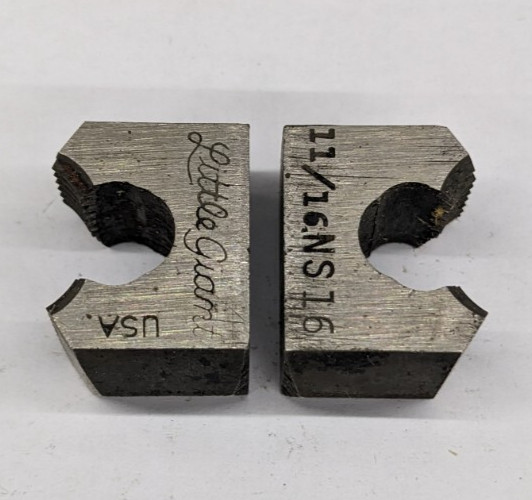 Greenfield Little Giant 11/16"-16 Two Piece Dies for Cap C USA - 2-Piece Dies