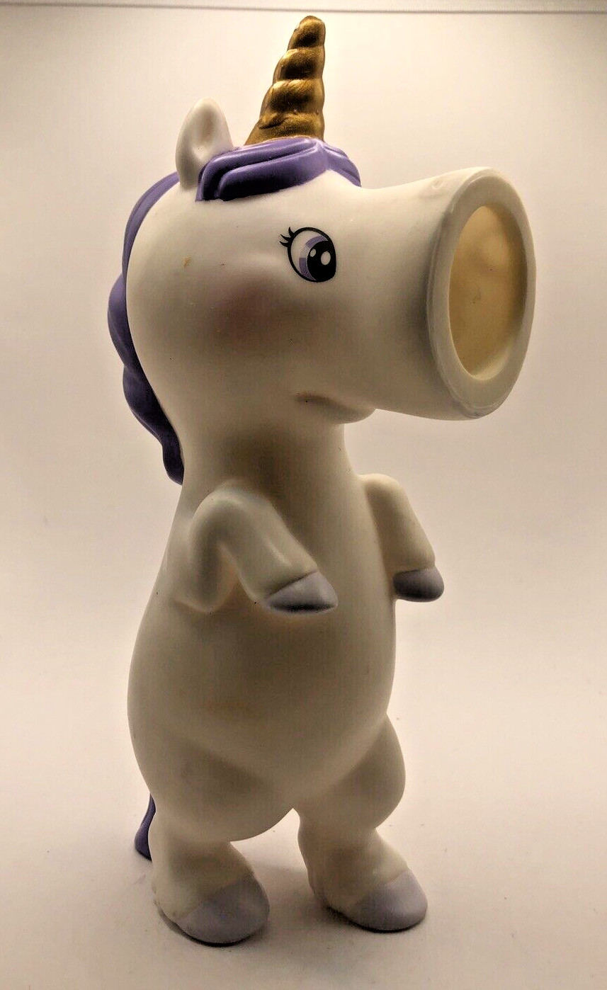 Hog Wild White Unicorn Popper Toy Shoot Foam Balls Rainbow Balls Stylish Gift