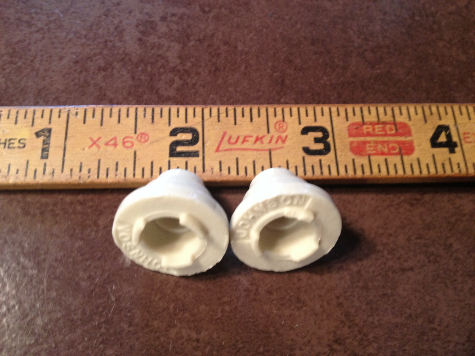 Ceramic Feed-Thru Insulator, NOS with gaskets