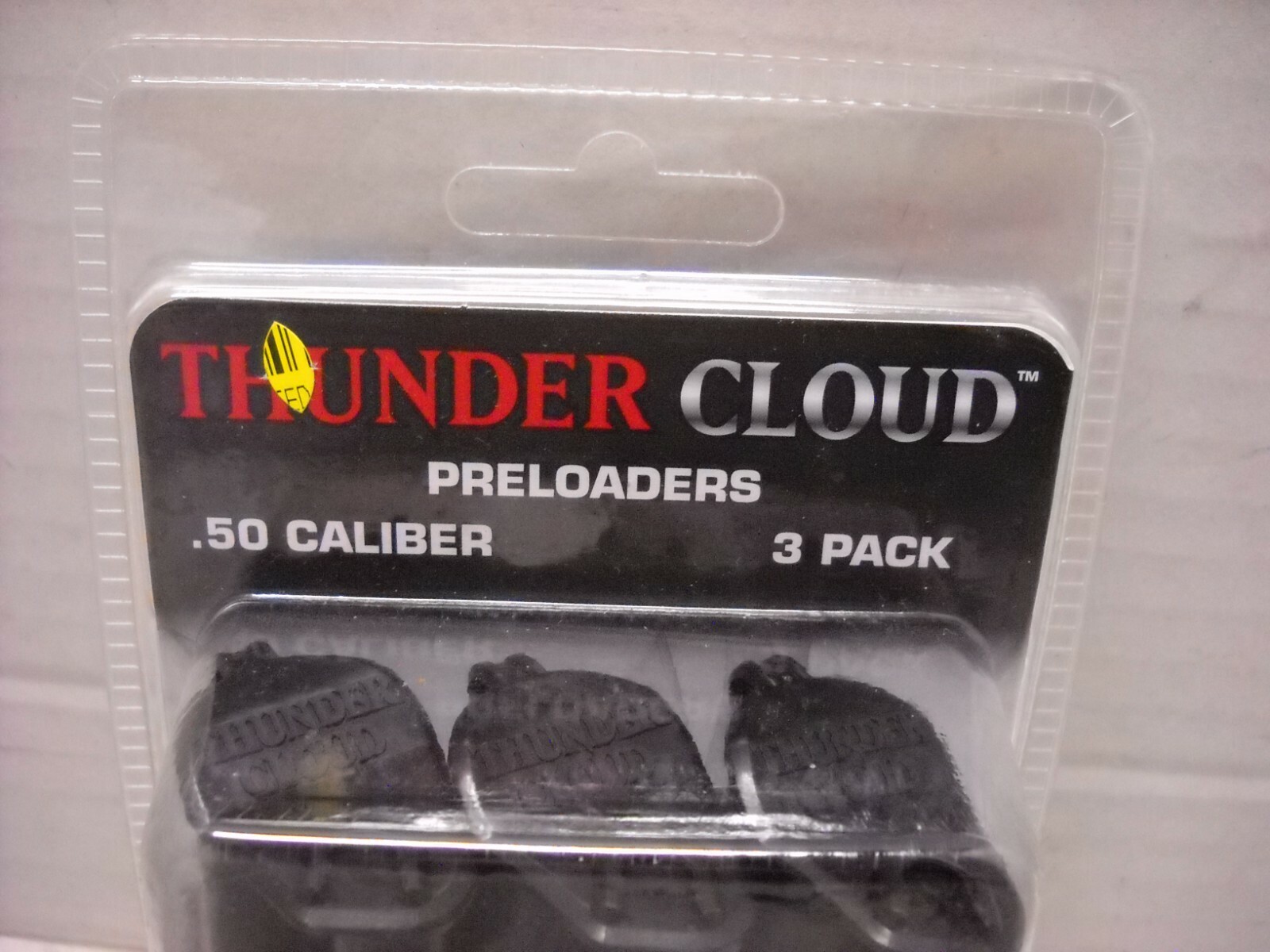 Thunder Cloud Preloaders .50 Caliber 3 Pack Powder or Pellets New in Package