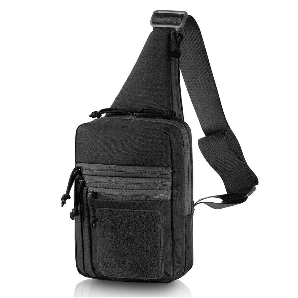 Tactical Gun Bag Concealed Carry Crossbody Shoulder Chest Pack Bag for Handguns