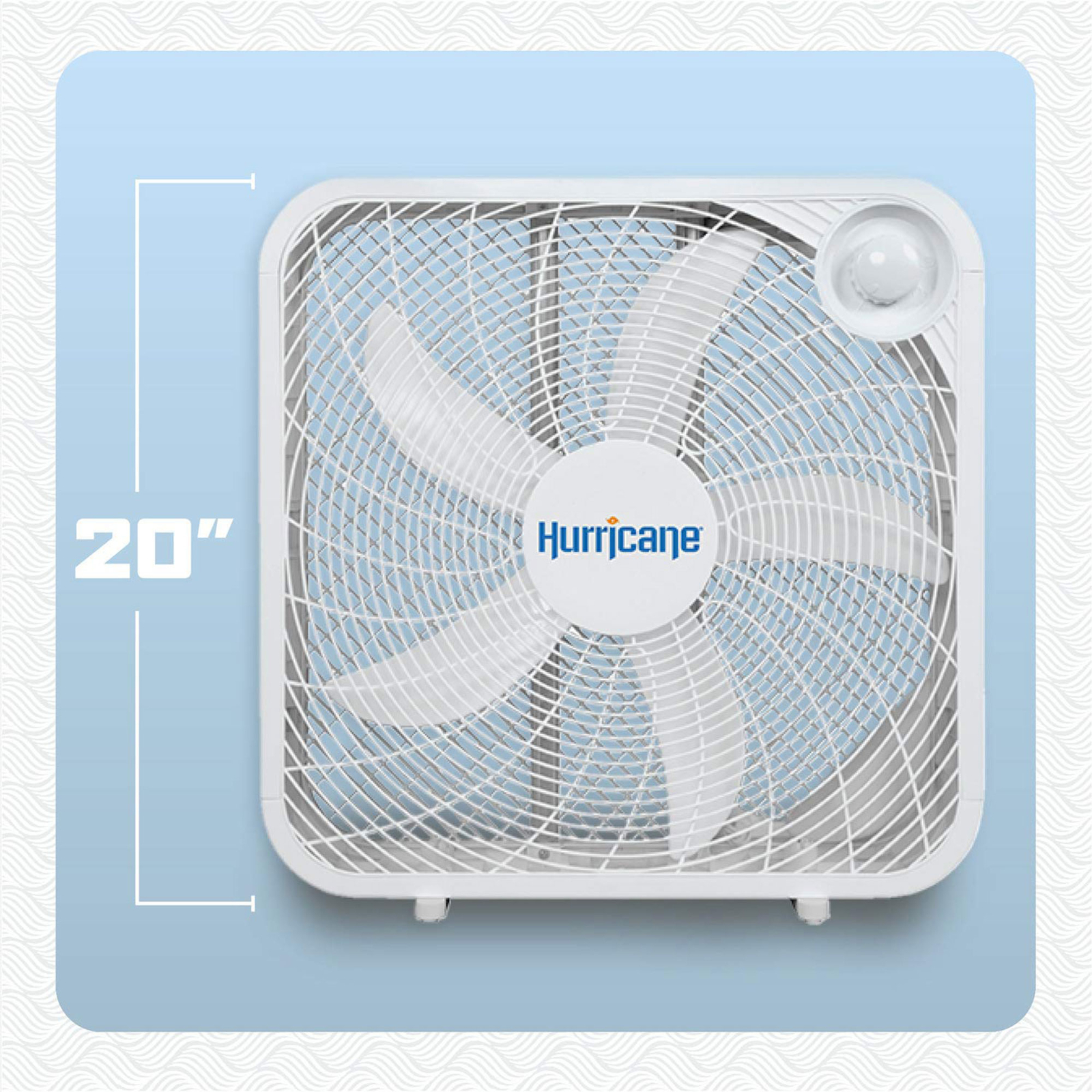 Hurricane 20" Classic Series Box Fan w/3 Efficient Speed Settings (Open Box)
