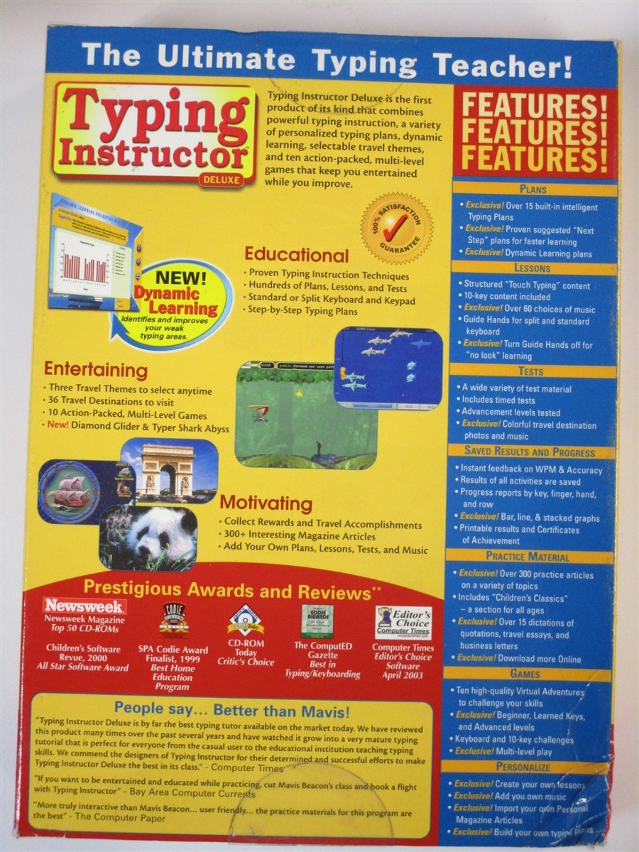 Software PC Typing Instructor Deluxe 16 NEW SEALED Box