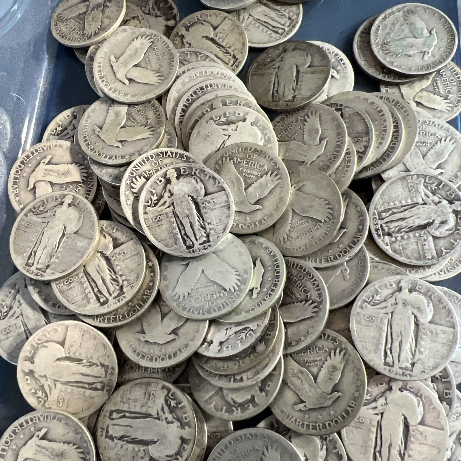 90% SILVER STANDING LIBERTY QUARTER ROLL FULL DATES 40 Coins Total $10