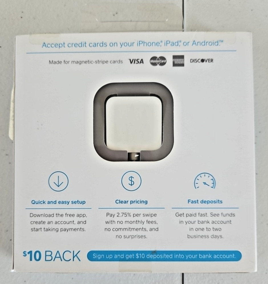 Square Credit Debit Card Reader - for Apple iPhone and Android BRAND NEW