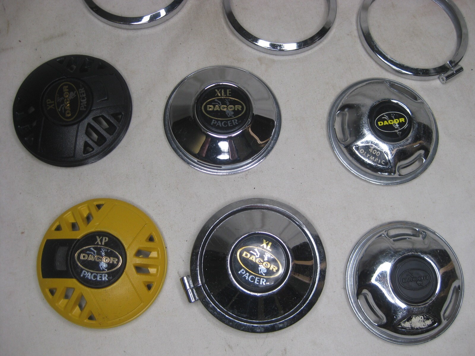 6x vintage DACOR cover parts XP PACER 400 Olympic regulator scuba parts lot