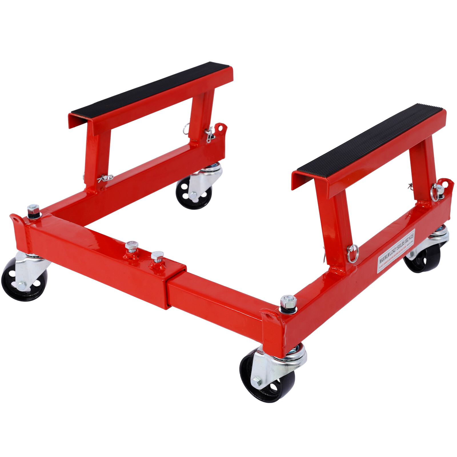 1500lbs ATV Motorcycle Engine Stand Cradle Shop Dolly Adjustable Width & Height