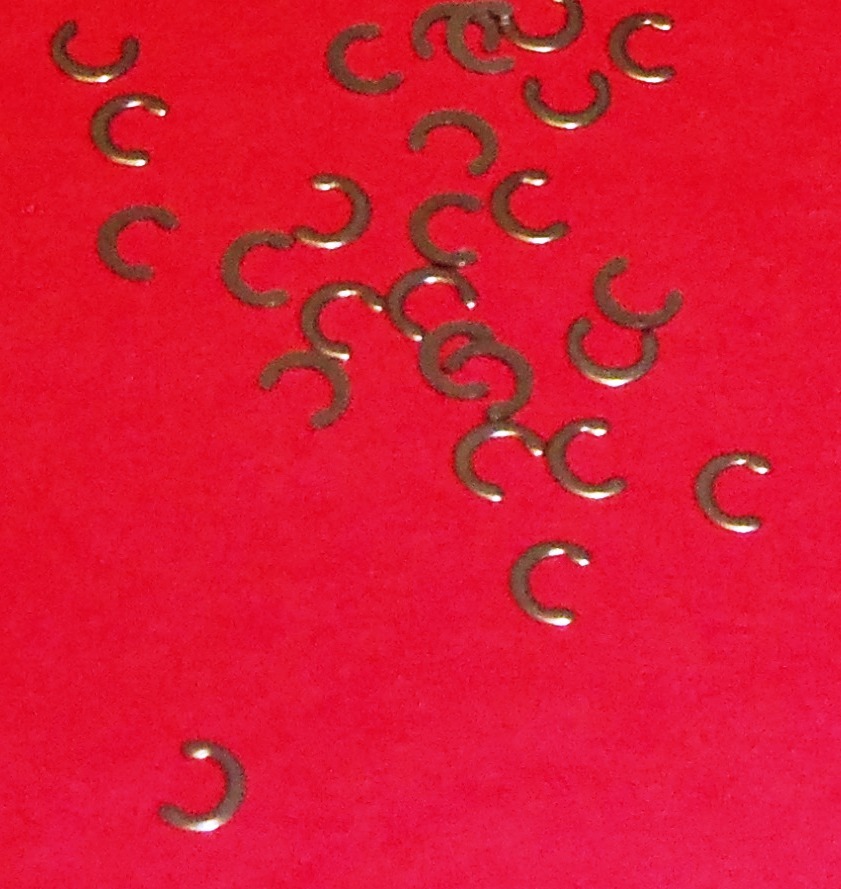 6 .223 5.56 mm Cover Hinge C-Clip HARDENED SS MADE IN USA SHIPPED FREE