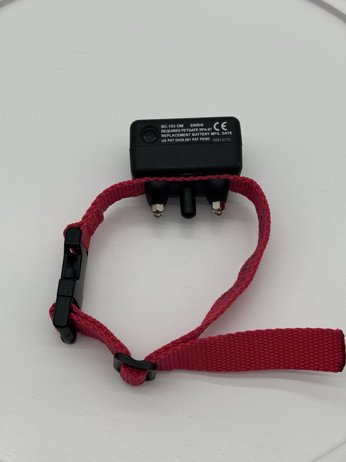 PetSafe BC-103 OM Black/Red Nylon Bark Control Dog Collar - No Battery Small Dog