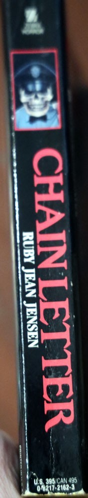 CHAIN LETTER Ruby Jean Jensen 1987 Vintage Zebra Horror Paperback 1st Printing