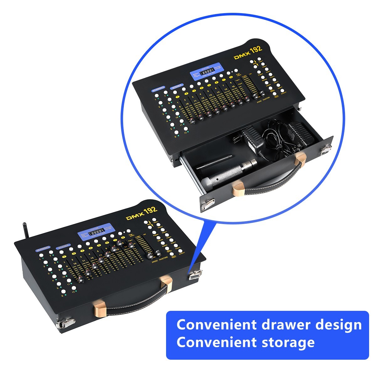 Wireless Mini 192CH DMX Controller Par Light Simple Operate Lighting Console