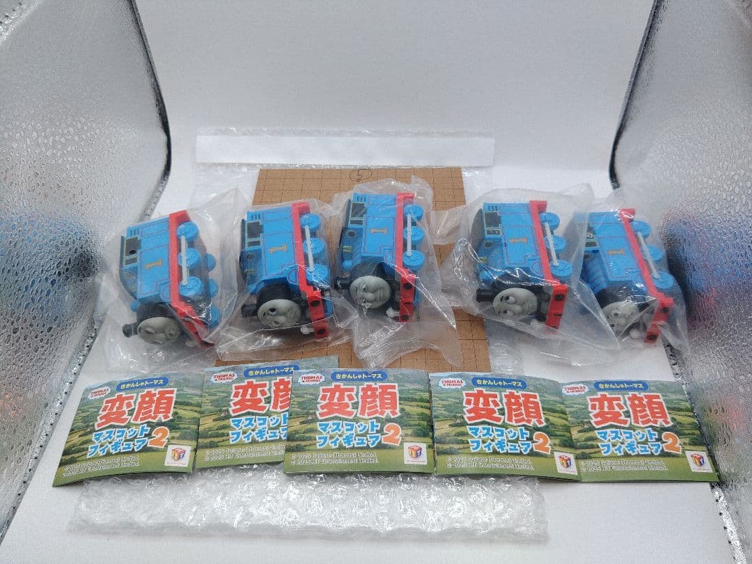 Qualia Thomas the Tank Engine Mascot Figure Odd Face Set 5 Complete Series 15+