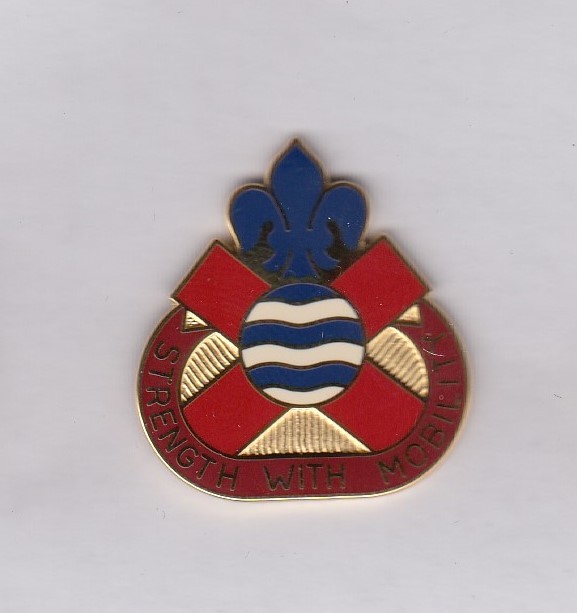 US Army 375th Transportation Battalion crest DUI badge D-22