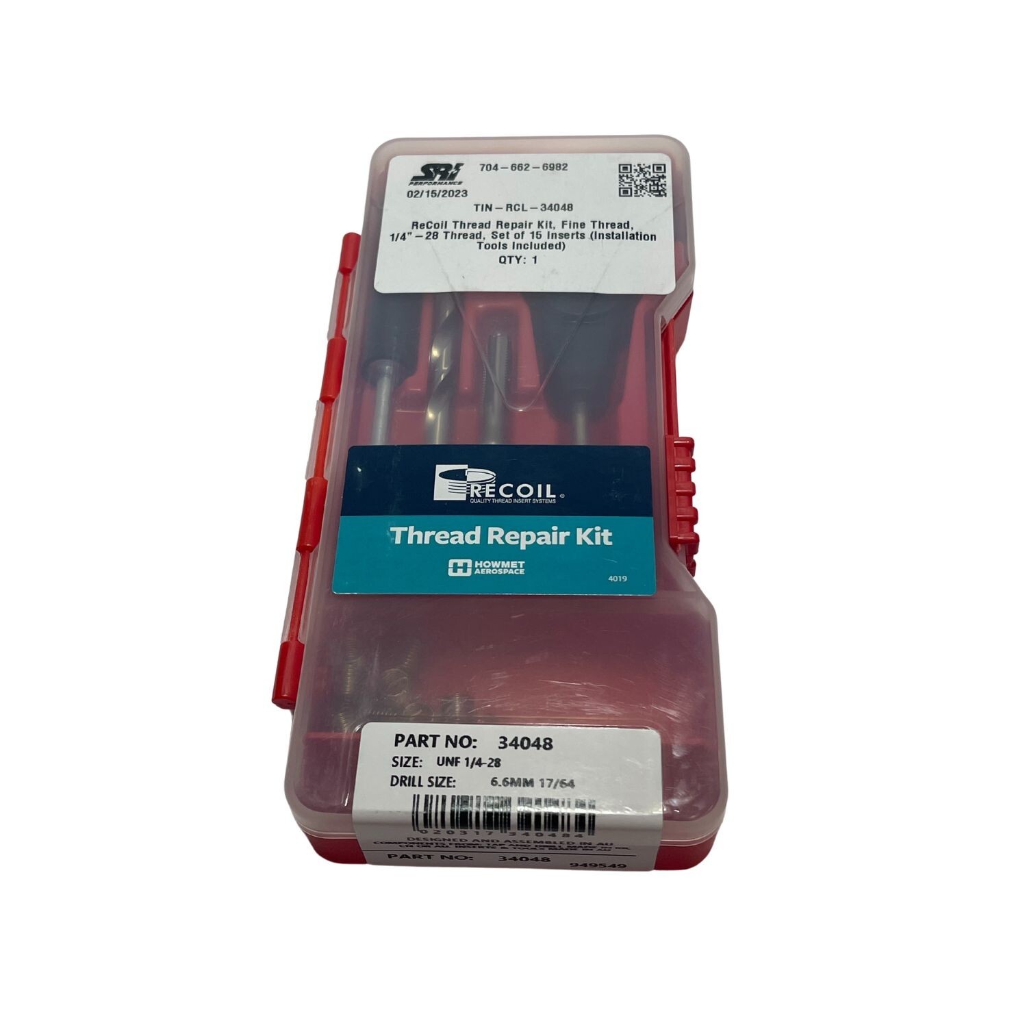 Recoil Thread Repair Kit 1/4-28