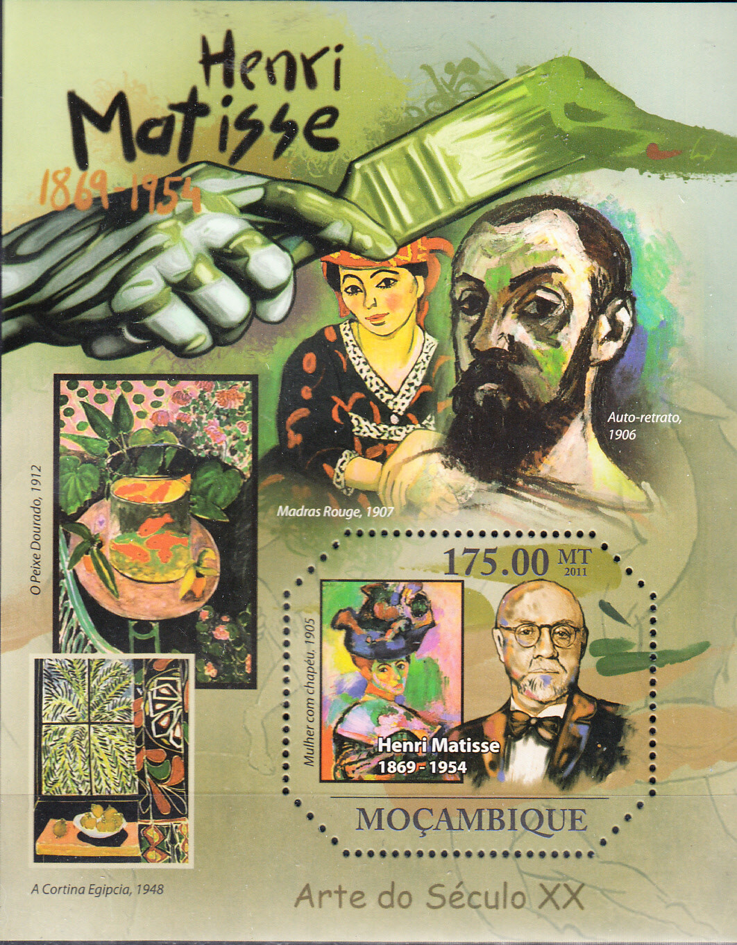 W MOZAMBIQUE 2301 HENRI MATISSE PAINTINGS