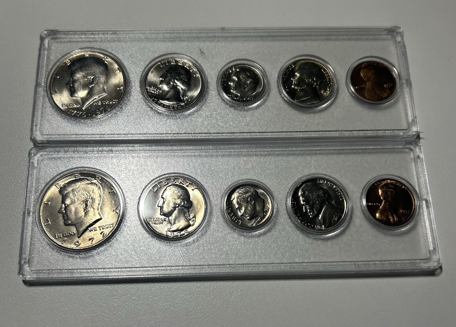 1972 Uncirculated Coins Proof Set X2