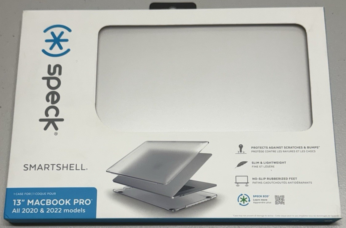 MacBook Pro 13" M2 M1 Intel Chip (All 2020 & 2022 Models) SmartShell Case Clear