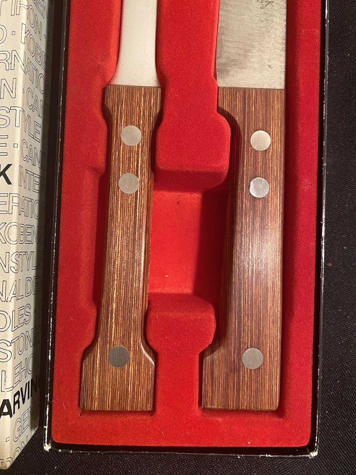 Dansk Knife & Fork Carving Set In Original Box