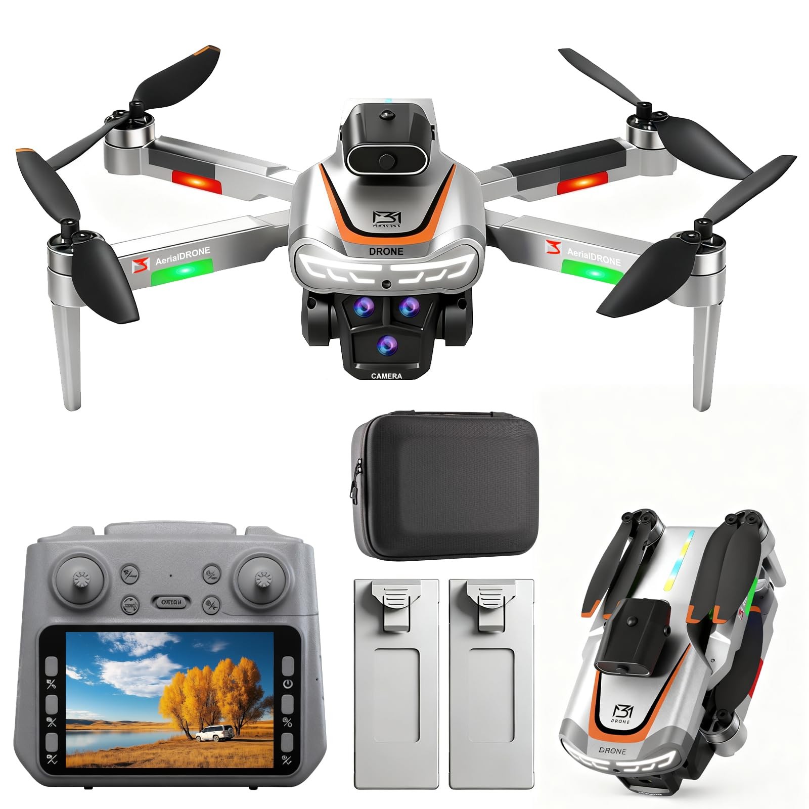 Drone with Camera for Adults 4K, RC Drones with LCD S
