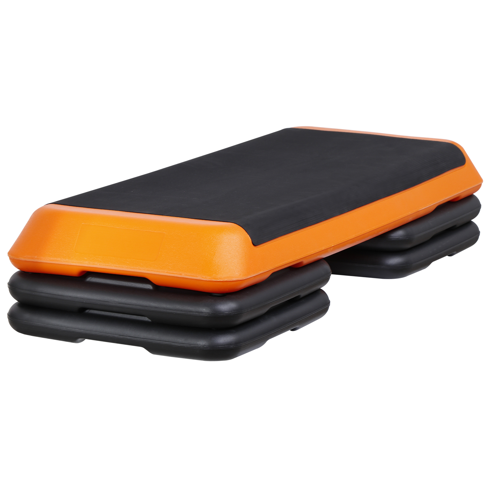 Adjustable Workout Aerobic Exercise Step Platform with 4 Risers Yellow