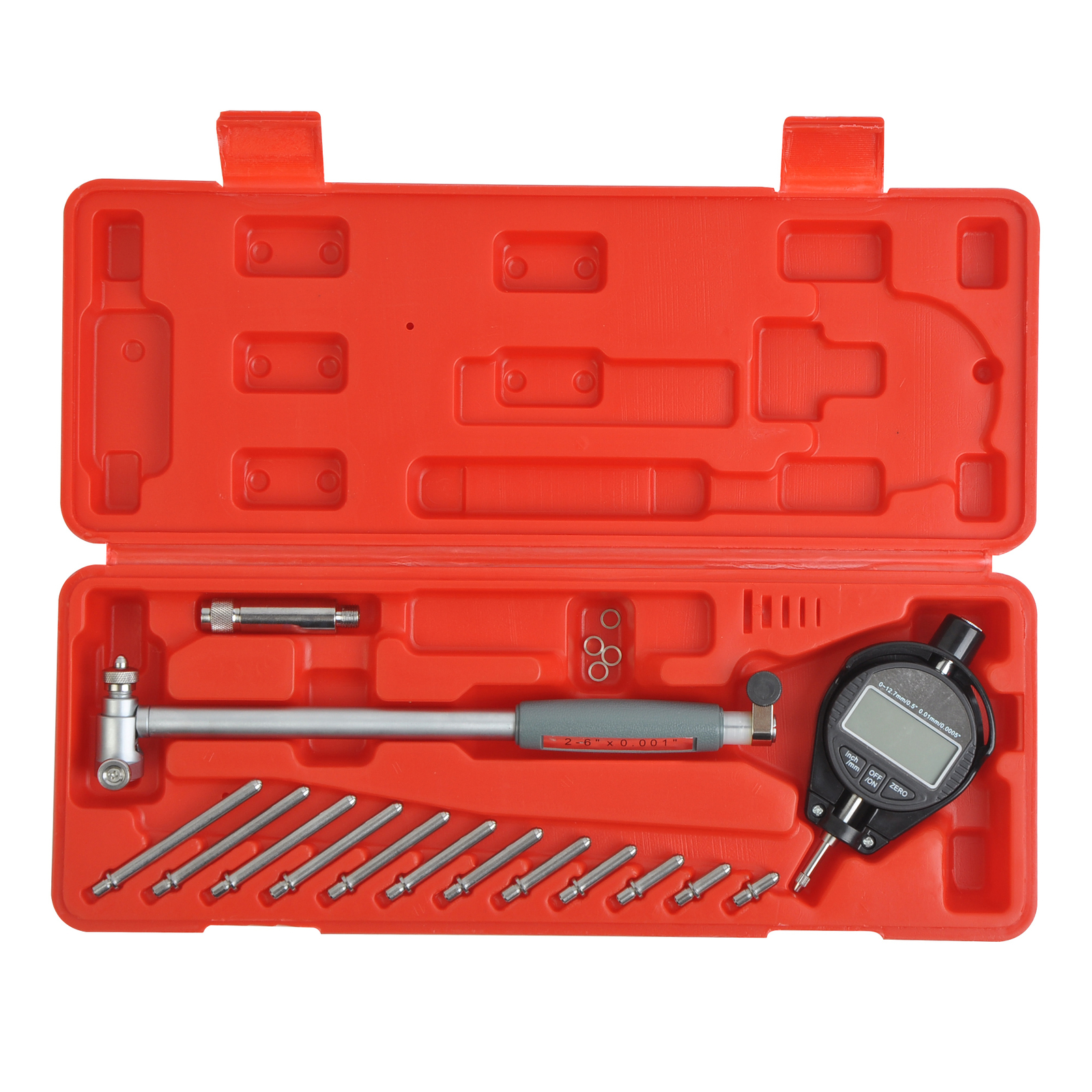 2" - 6" Engine Cylinder Dial Bore Gauge Gage Indicator Resolution 0.0005"