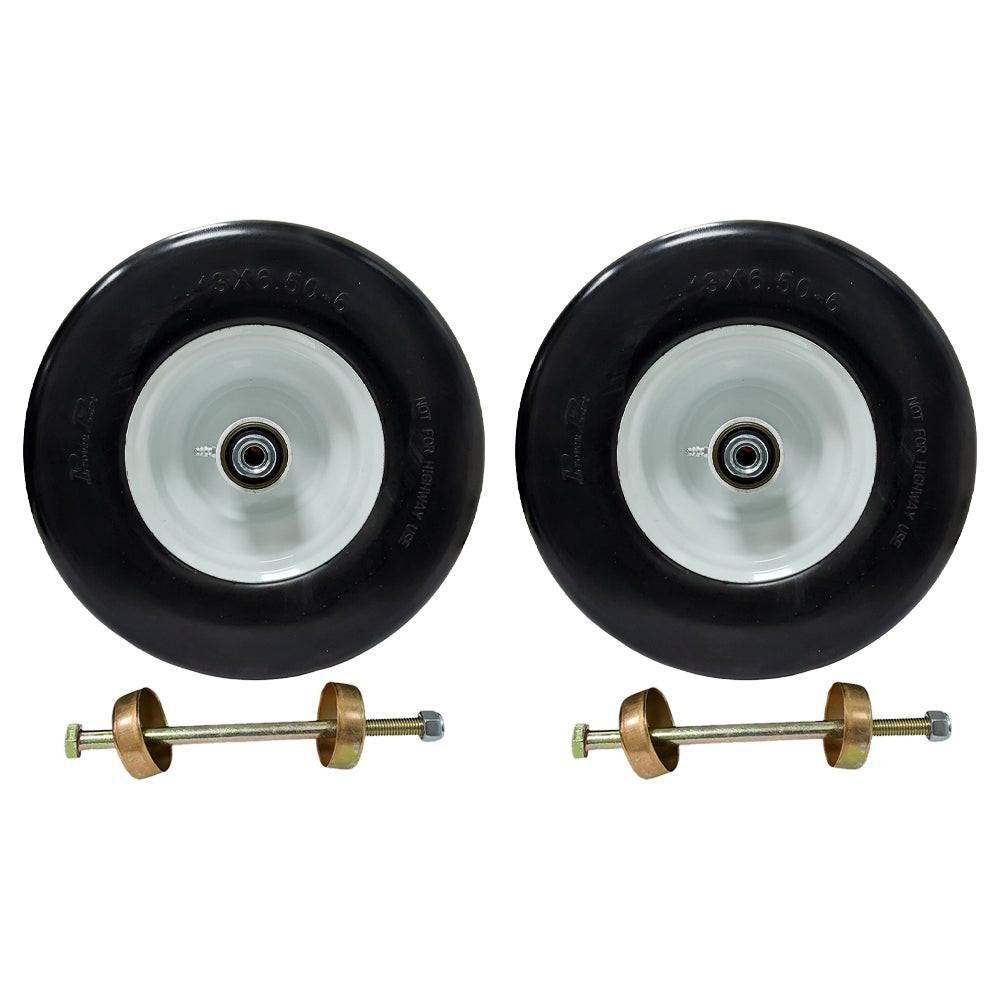 2 Pk Foam Filled 13X6.50-6 Flat Free Tires Fit Exmark 109-9127