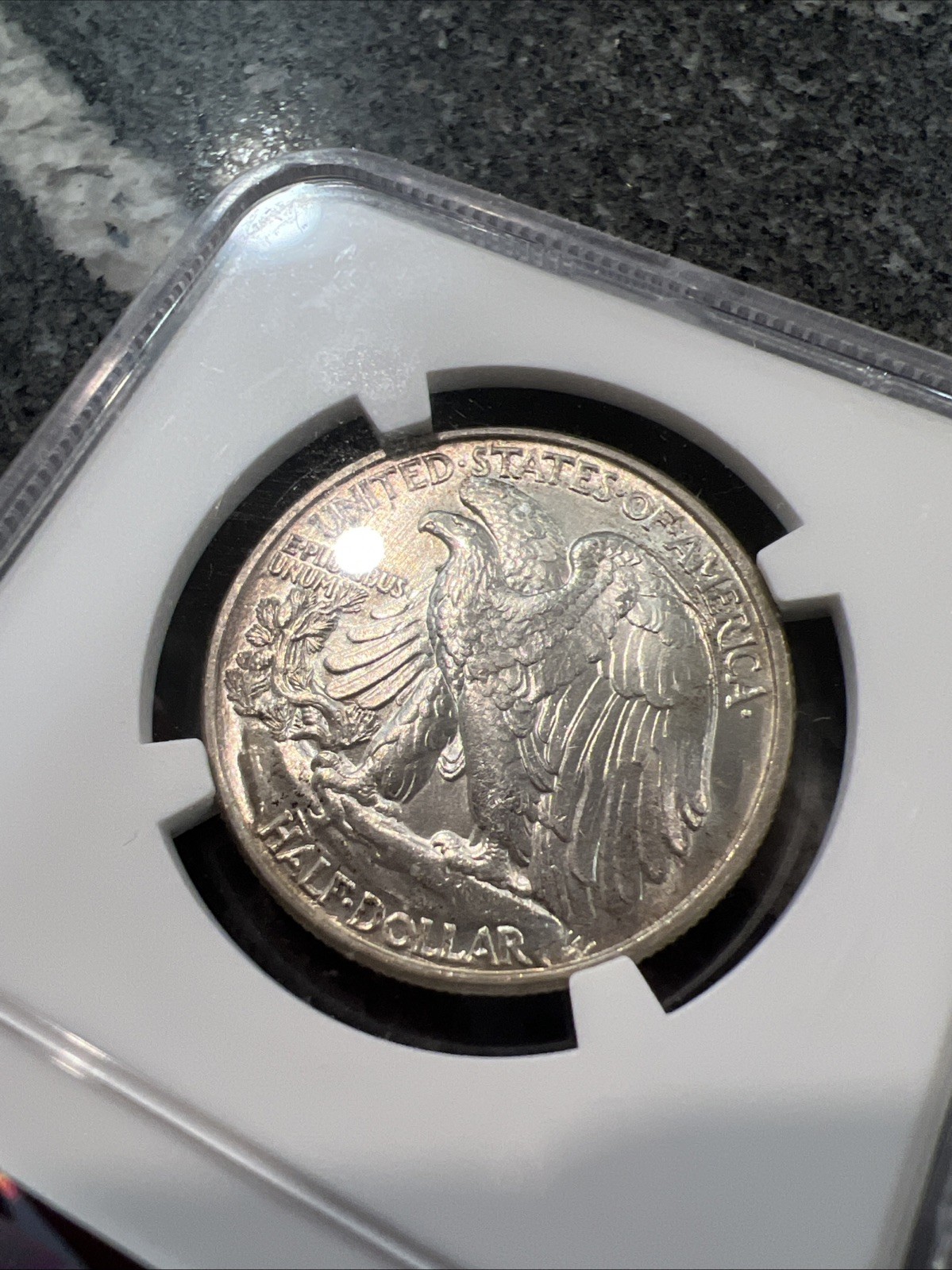 1944 MS63 Walking Liberty Half Dollar NGC Silver TONED
