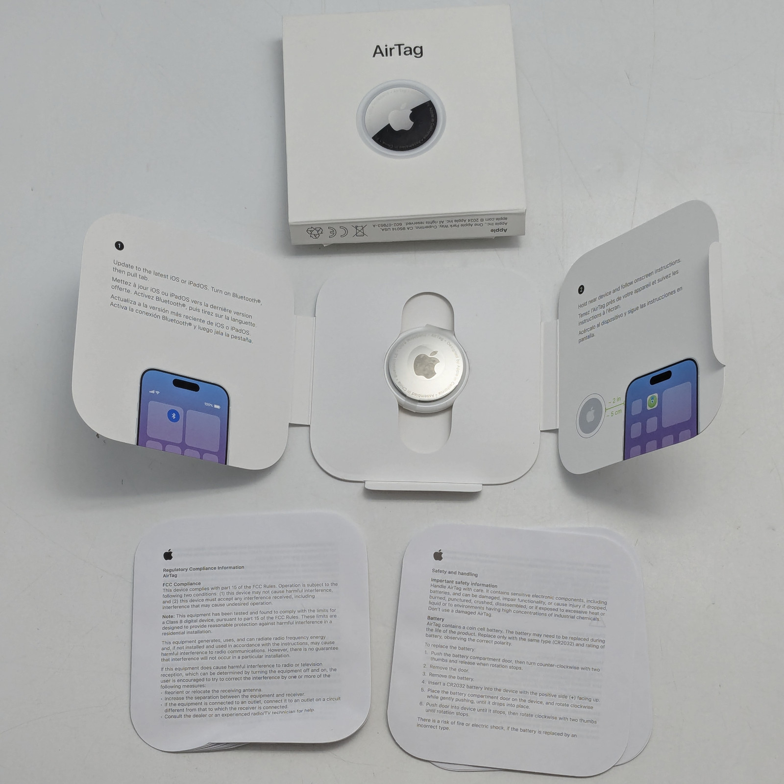 Apple A2187 AirTags for IOS or iPadOS (3x) & TimeCapsule 10-Year Batteries (4x)