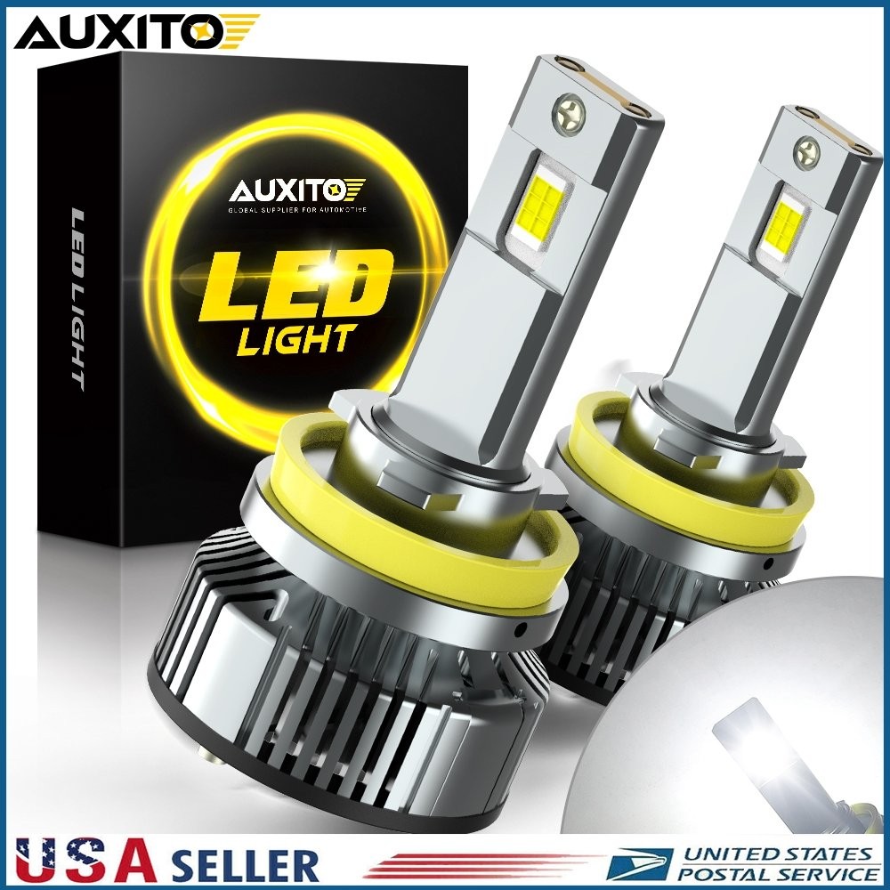 AUXITO H11 H8 LED Headlight Bulb Kit Low Beam 6500K 200W 80000LM White Lights M