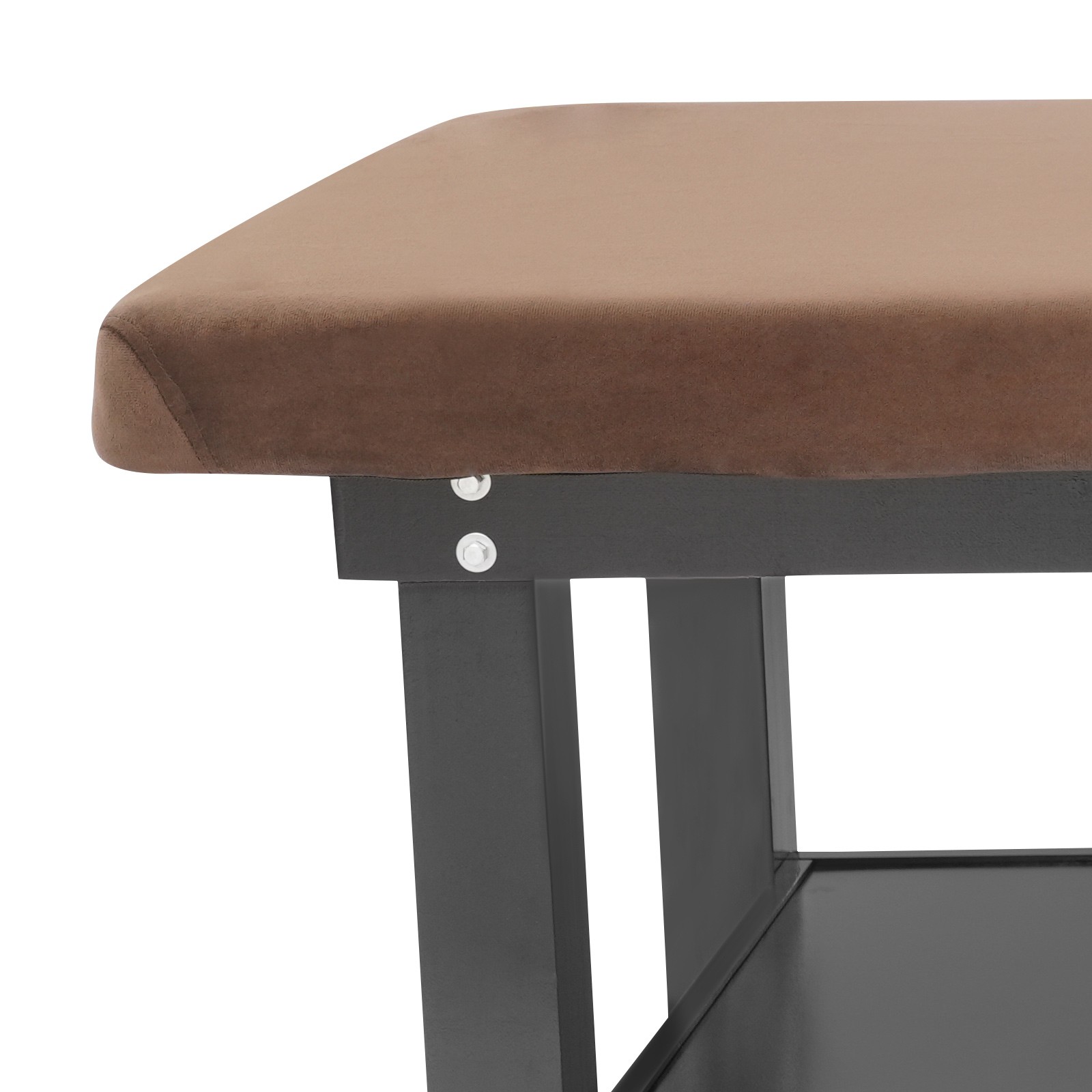 190cm Massage Table Solid Wood Sponge Velvet Cloth with Pillow