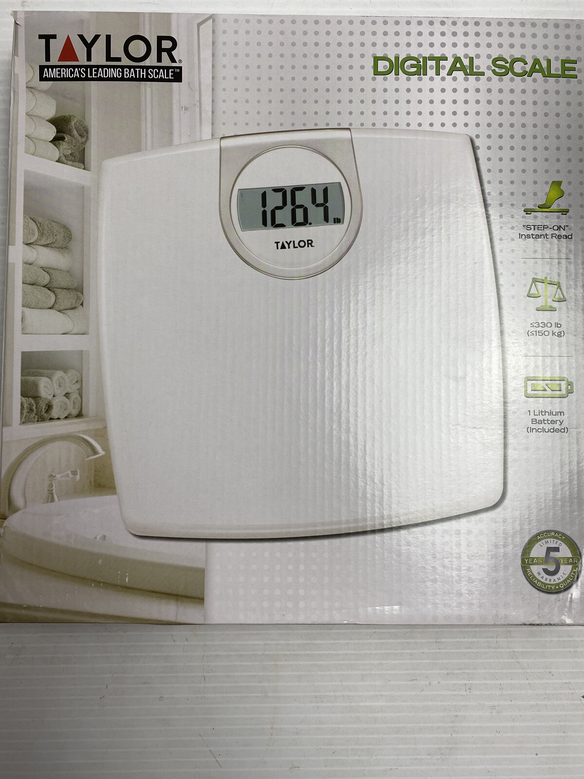 Taylor Precision Products 702940133 Lithium Digital Scale