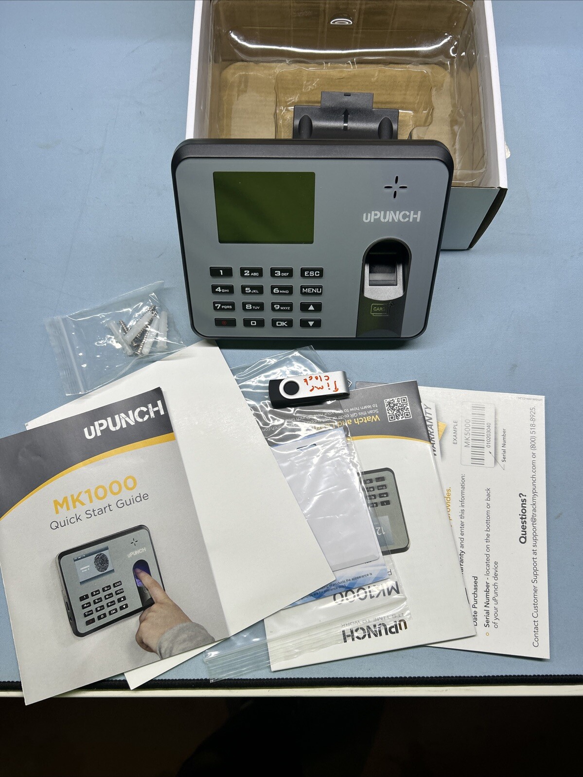 uPunch MK1000 Biometric Fingerprint/Proximity Standalone Time Clock
