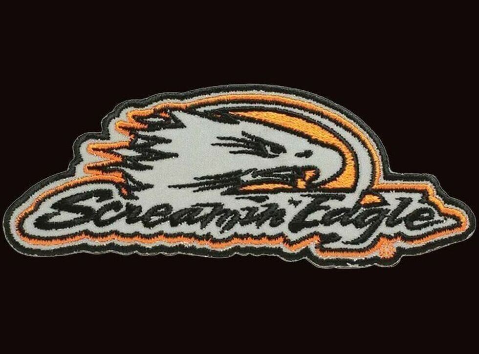 Harley REFLECTIVE Screamin Eagle Split Second Motorcycle Patch - 4.75 inch