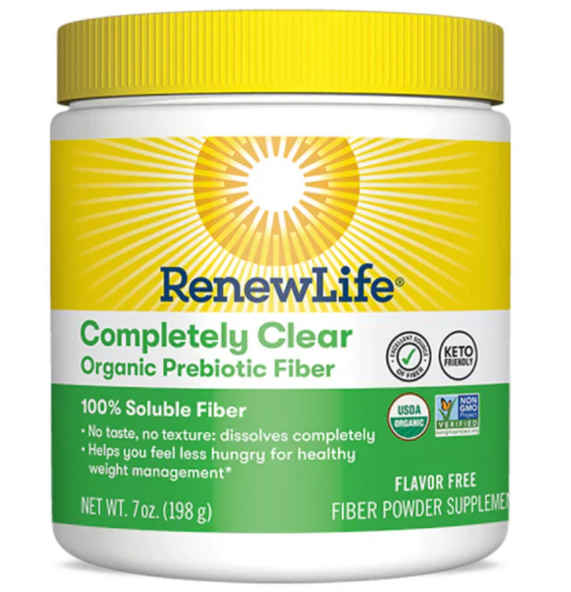 Organic Prebiotic Fiber | 7 Oz | Completely Clear | Unflavored | by Renew Life