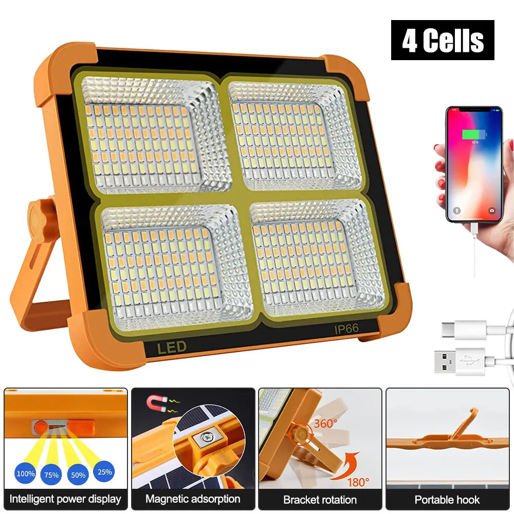 20000 Lumen LED Work Light with Stand Dimmable Portable Worklight Camping Light