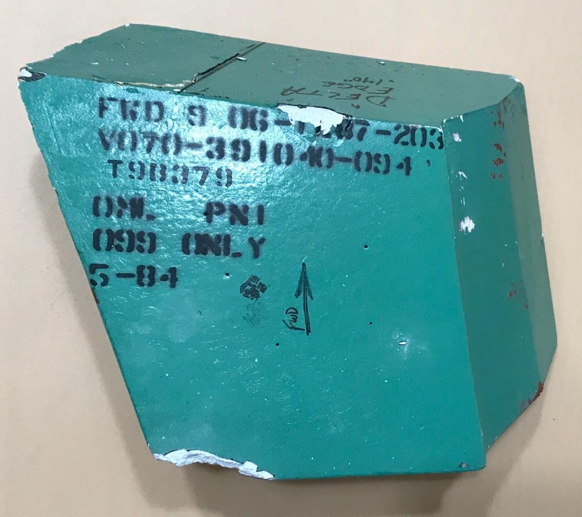 NASA Space Shuttle Fit Check Tile, Challenger 099 Only Unique Shape FWD Fuselage
