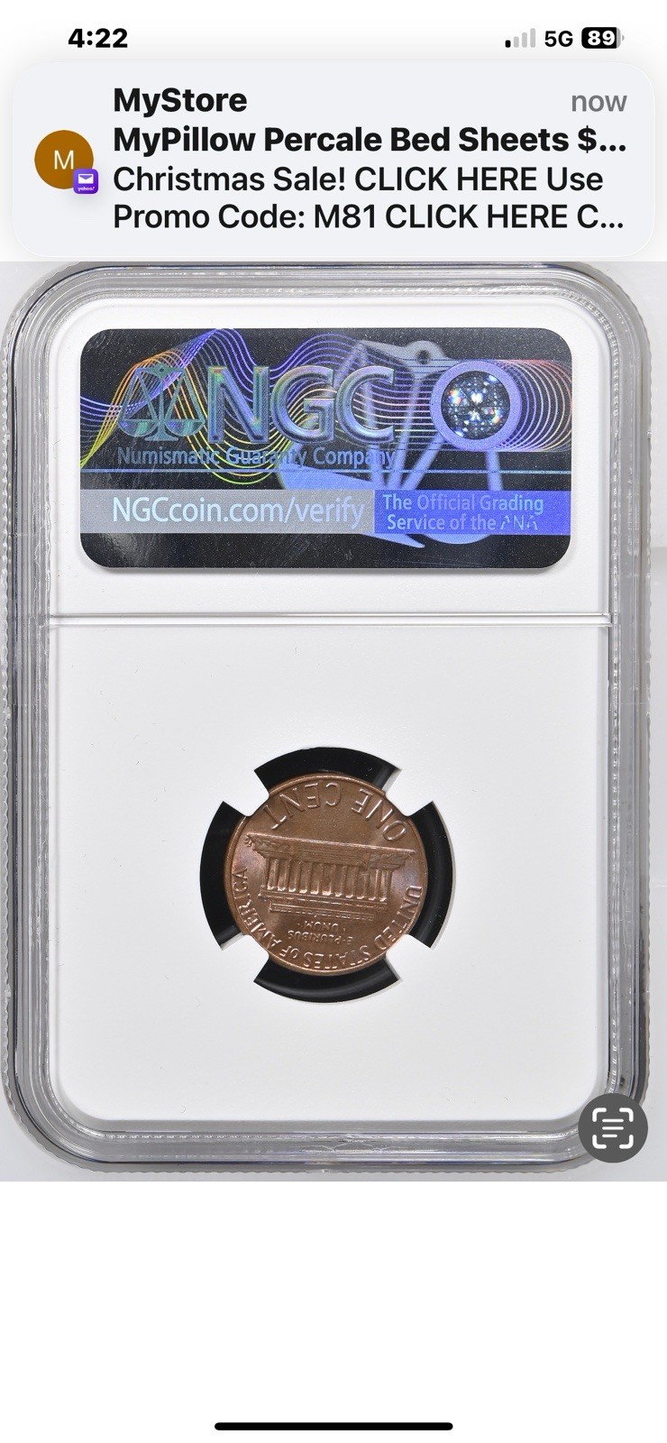 1983 1C MS 62 RB DDO REVERSE SIDE