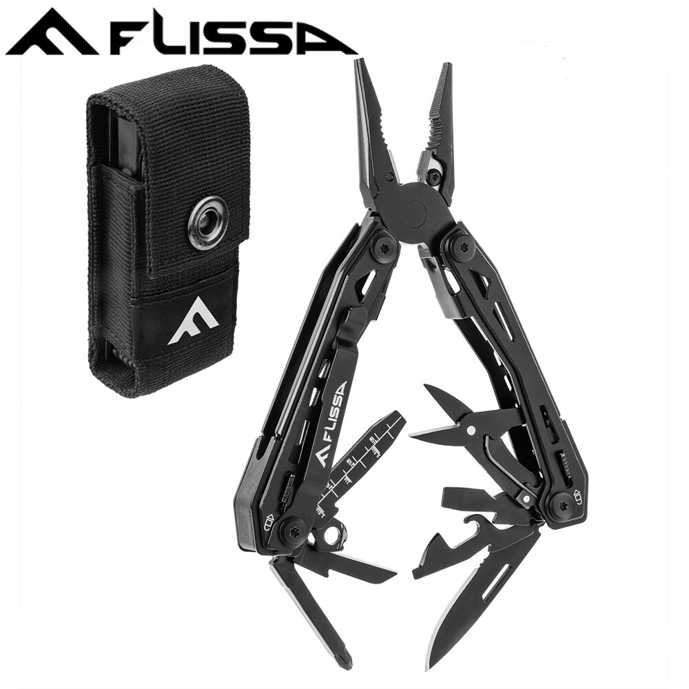 FLISSA 16-in-1 Multitool Plier Compact Portable EDC Multi Tool With Pocket Knife