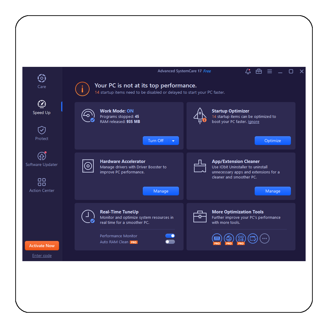 IObit Advanced SystemCare PRO 17 - 3 PC 1 Year - [Download]