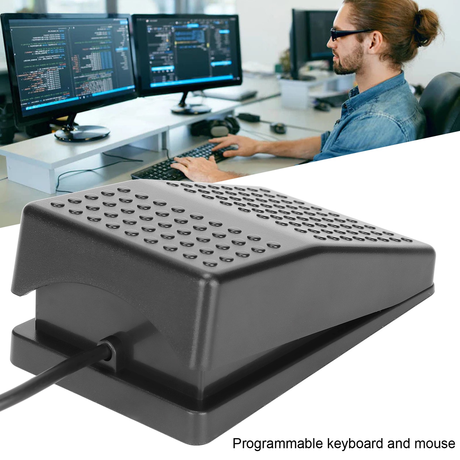 Foot Switch Pedal Sensitive Touch For Instrument Control ABS Easy To Use
