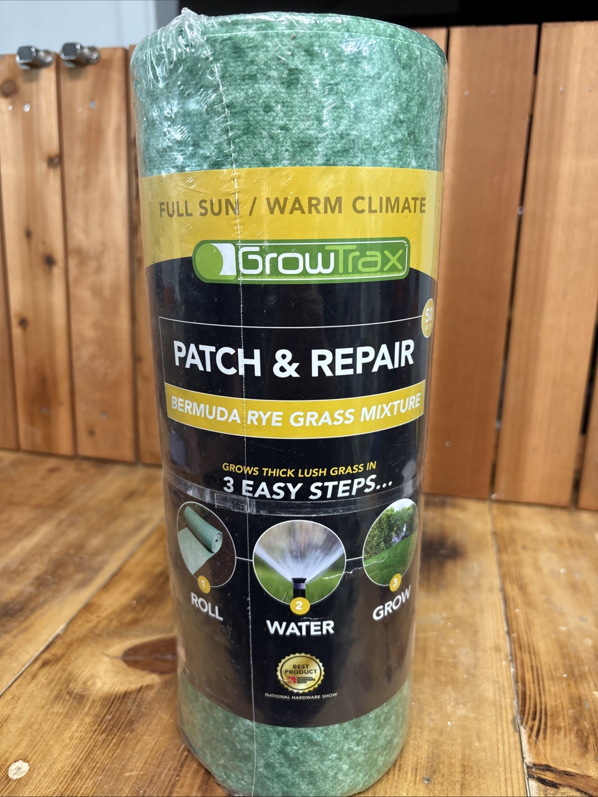Biodegradable Grass Seed Mat 50 Sq Ft Quick Fix Roll for Lawn Dog Patches -Shade