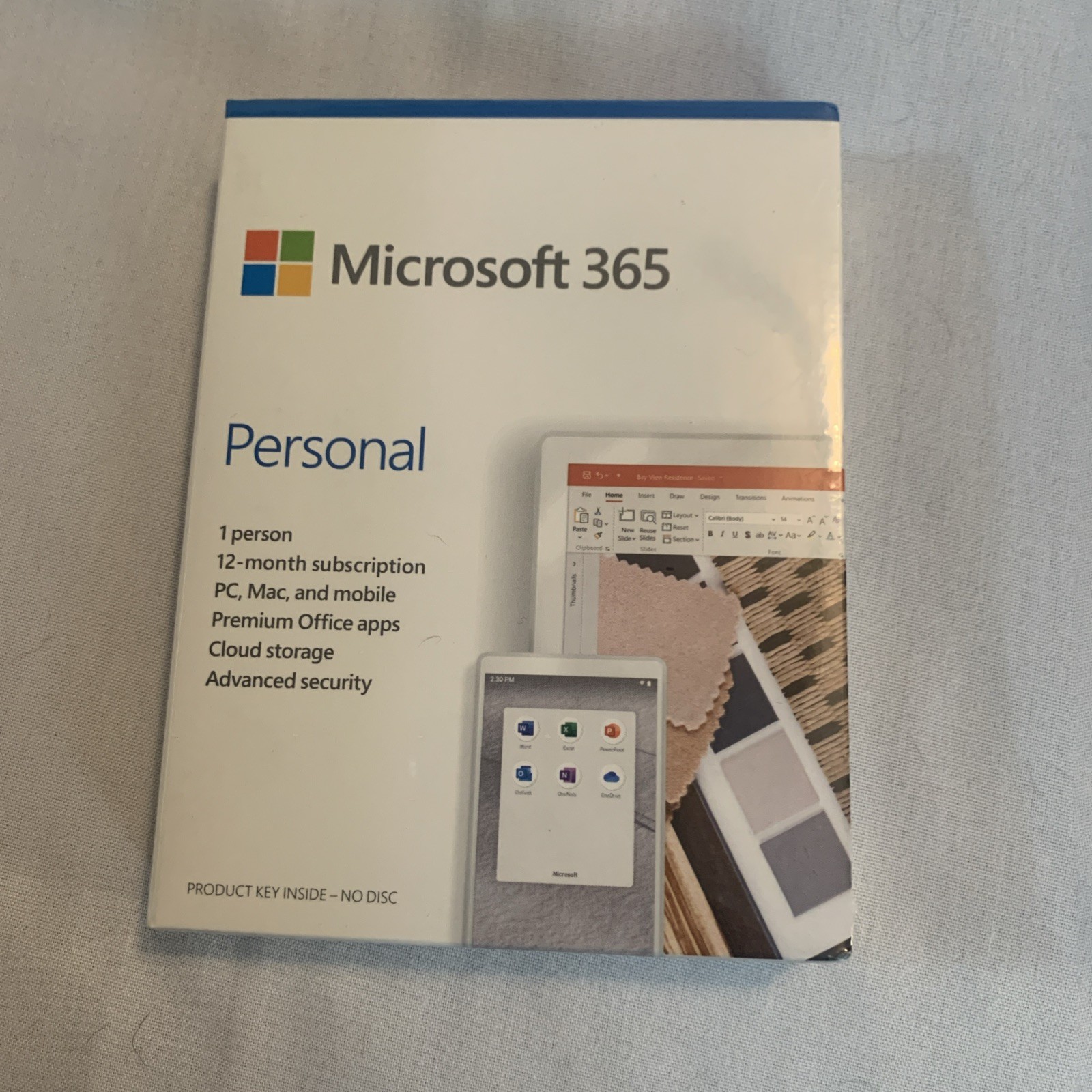 Microsoft 365 Personal 1 User 12-Month Subscription Brand New Sealed QQ2-01024