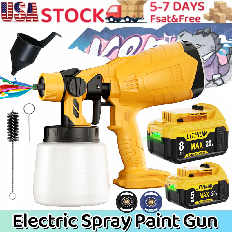8.0Ah DCB206-2 Battery For DEWALT 20V Cordless Spray Gun Electric Paint Sprayer