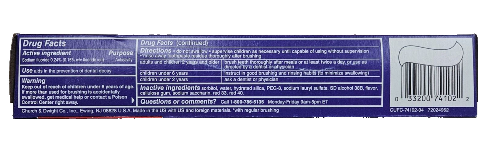 CLOSE-UP Cinnamon Blast Toothpaste 6oz __