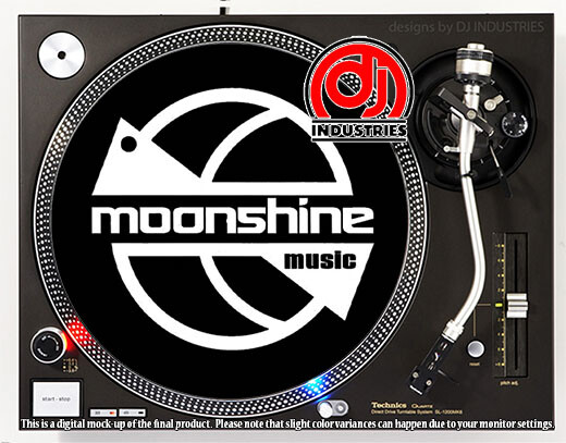 Moonshine Music - 7"-12" DJ slipmat for LP turntable record player