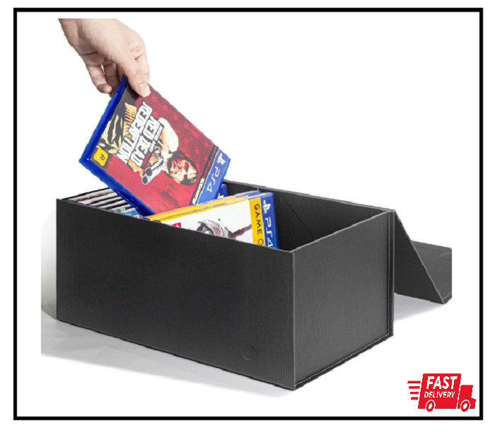 Video Game Storage Boxes, Blu-Ray Storage Boxes, Magnetic Video Game Box Protect