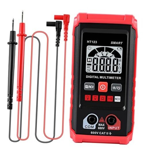 HT123 Digital Multimeter - Automatic AC DC Voltmeter - Non-Contact Voltage