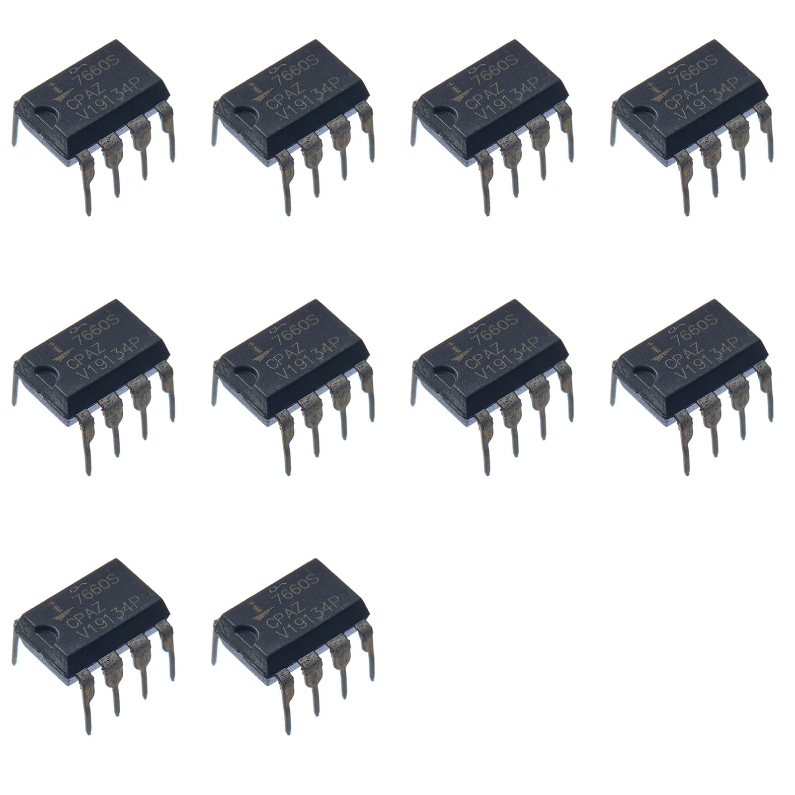 10pcs ICL7660 7660S CMOS Voltage Converters IC DIP-8 7660SCPAZ Negative Supply